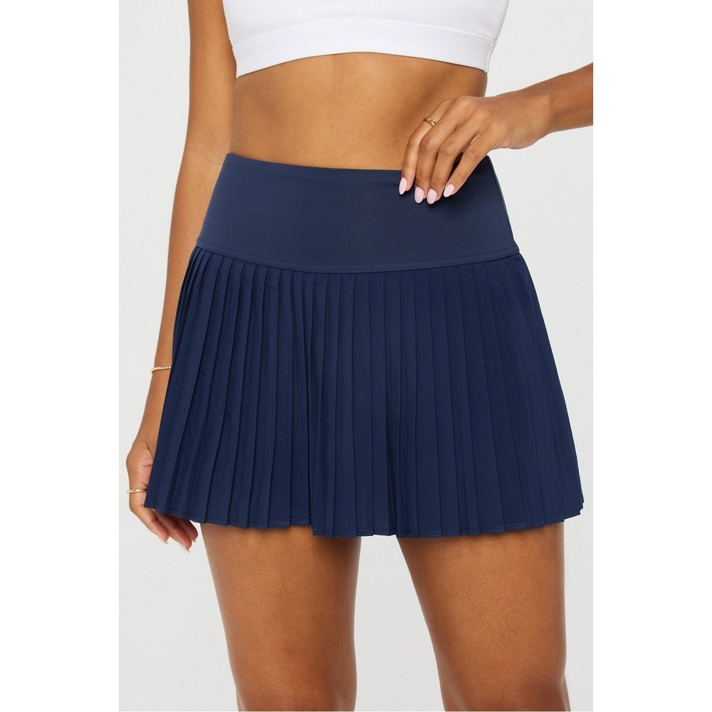 Fabletics Hot Shot Pleated Skirt Classic Mini in Deep Navy - Size XXL/1X‎